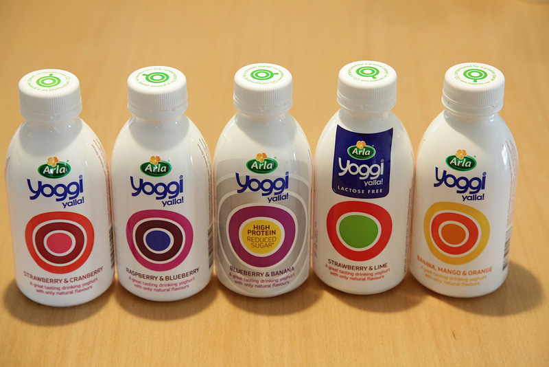 スウェーデンのパッケージデザイン -1- Arla社の飲むヨーグルト『yoggi』